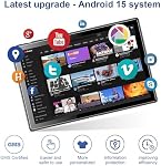 BYYBUO Comprimé,10.1 inch Android 15 Comprimé,8GB RAM+64 Go ROM Processeur Quad-Core 5000mAh Batterie, 1280x800 IPS FHD écran tactile 5MP+8MP Caméra, Bluetooth,WiFi,Corps métallique