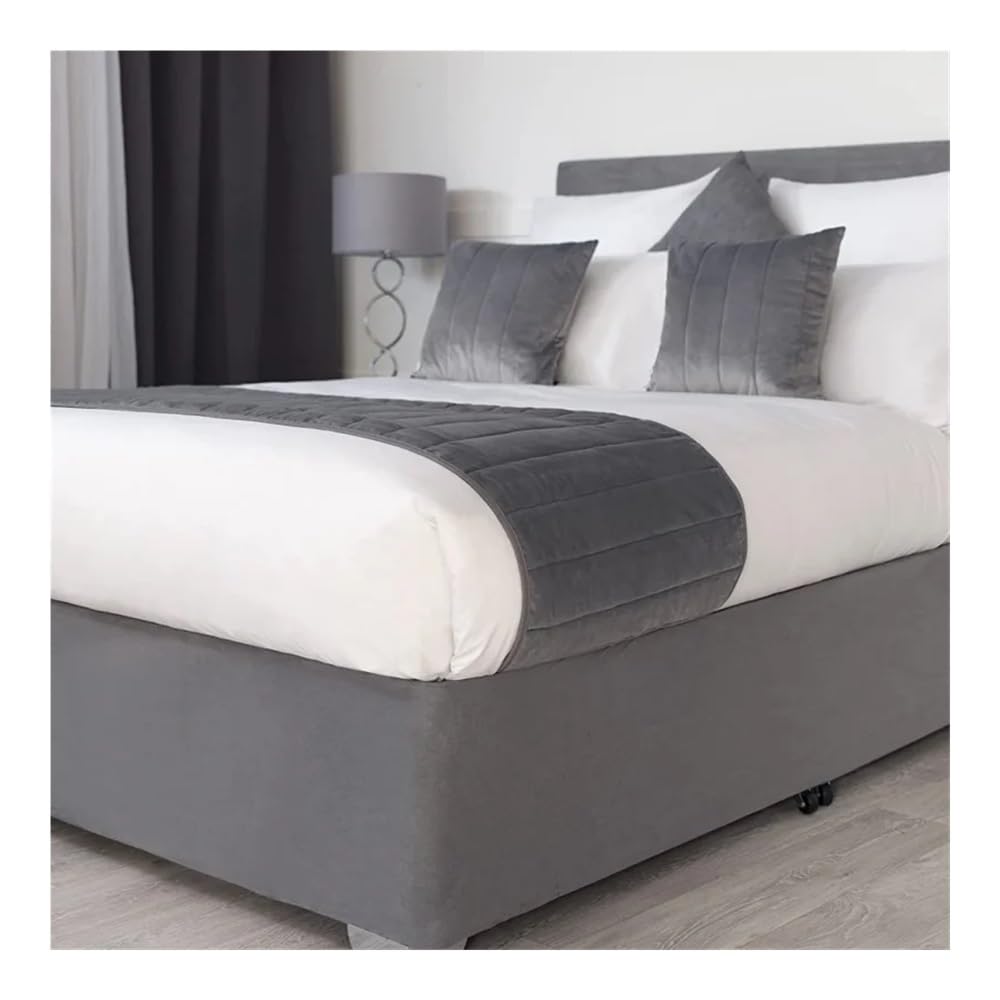 Coprirete in pelle scamosciata sintetica con tre lati in tessuto elastico facile da installare (grigio, letto matrimoniale, 150 x 200 x 30 cm)