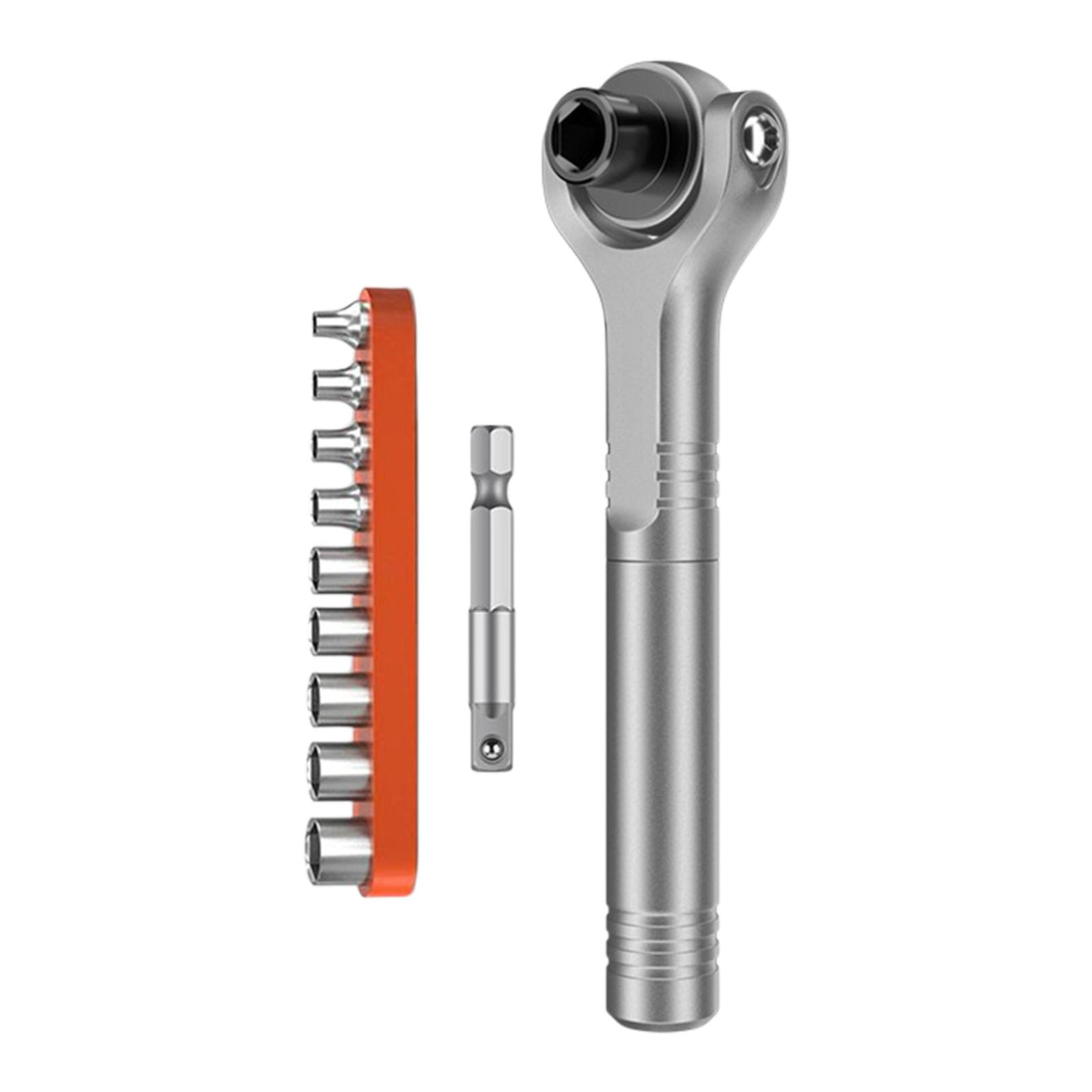 QIAOLIDA Ratcheting Wrench Set With Flexible 180°Swivel Head And Quick Forward and Reverse For Tight Space Auto Repair