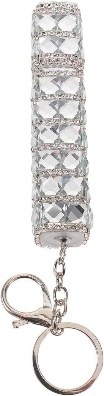 Vaguelly Bling Perfume Atomizer with Keychain 10ml Silver Glass