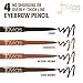 Juvia's Place iSculpt iShade - Medium Brown Brow Define with Spoolie, Brow Definer, Waterproof Filler