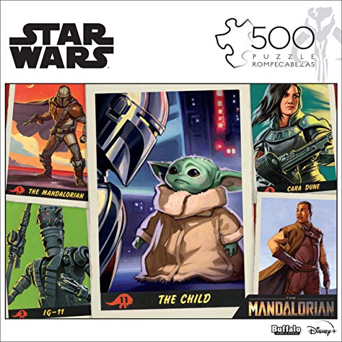 Buffalo Games - Star Wars: The Mandalorian - Trading Cards - 500 Piece Jigsaw Puzzle #TOP1