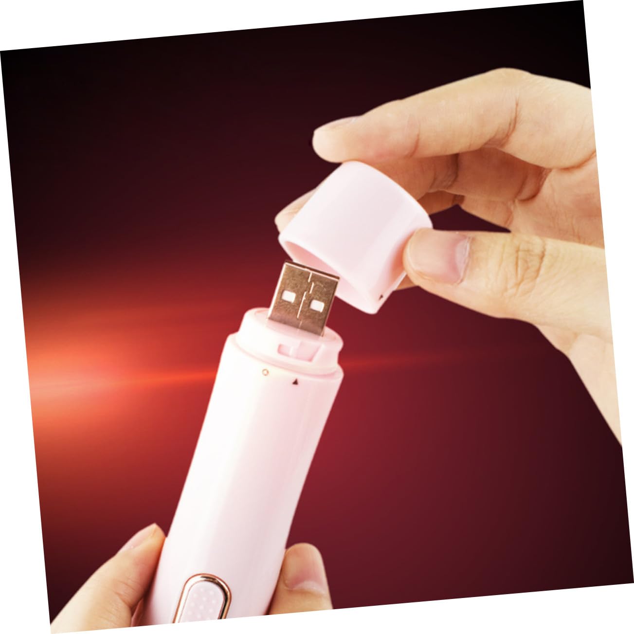 Afeitadora Eléctrica Multifunción USB para Mujer Rosa