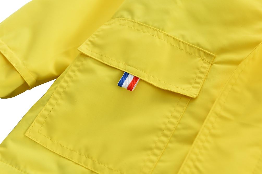 M2C Boys Girls Hooded Cotton Lined Rain Jacket Light Windbreaker - Image 7