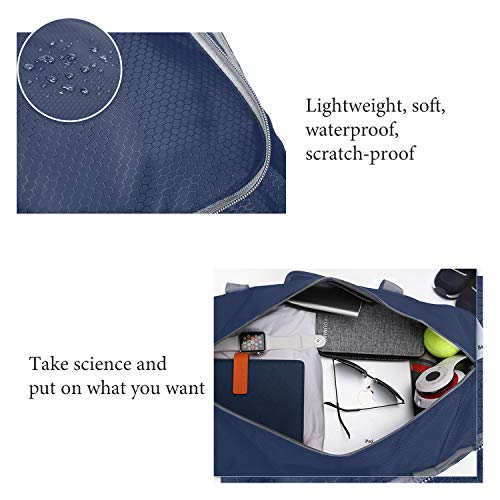 Takusun 80 L Large Travel Duffle Bag with Shoes Compartment Foldable Luggage Bag Water-proof Gym Workout Bag Lightweight Weekender Tote for Travel Sports