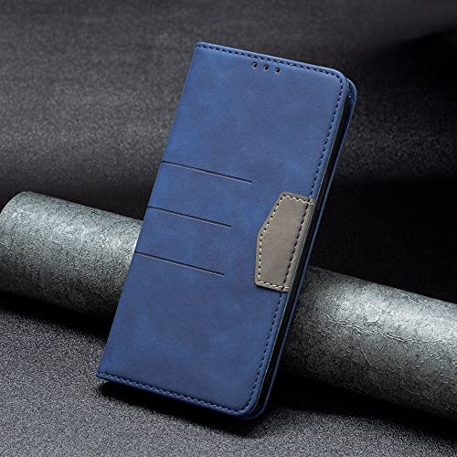 Coque Galaxy A31 rabat portefeuille cuir bleu housse béquille