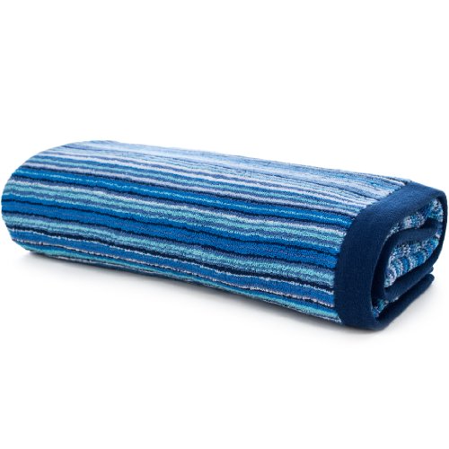 Aneesi Bath & Leisure Goya Streifen Handtuch- Blau