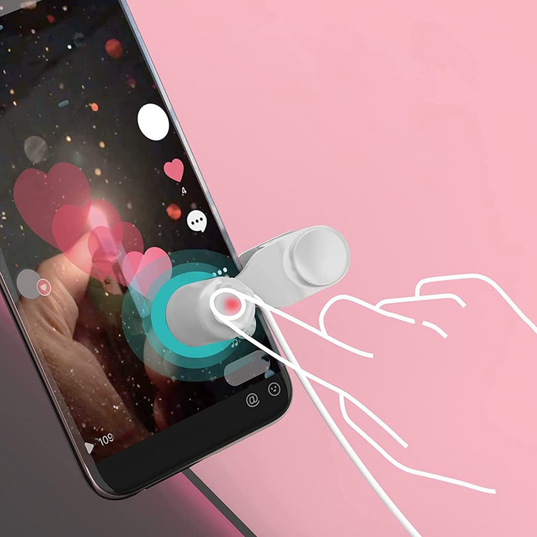 Schermata di Telefono Mute Auto Clicker Fisico Linker per TIK Tok Video Live Streaming 3 Speed ​​Touch Clicker
