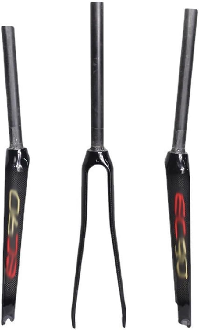 Road Bike Carbon Fiber Rigid Fork 28.6mm Threadless 1 1/8" Straight Tube Hard Forks Bikes Suspension Forks QR