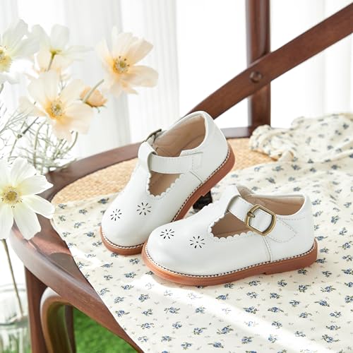 Image of PHIRAMIN Toddler Girl Mary Jane Dress Shoes-Little Girl School Uniform Shoes for Wedding Party