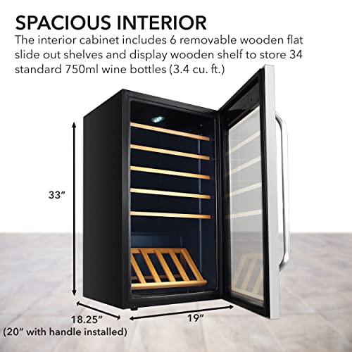 Stainless Steel Wine Cooler Refrigerator