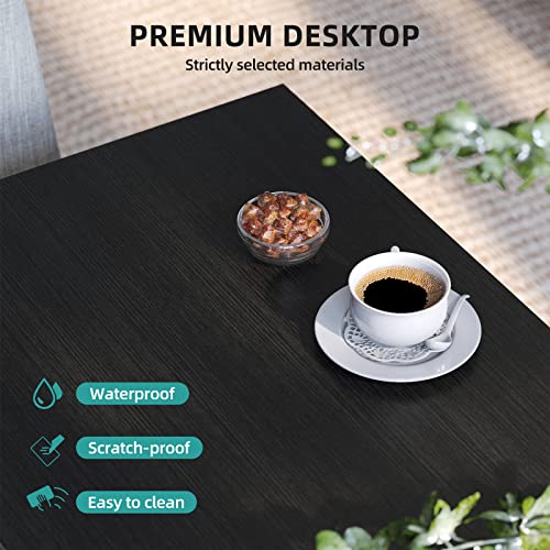 Yitahome Black Coffee Table With Storage Shelf,Modern Farmhouse X-Shaped Coffee Tables For Living Room, Small 2-Tier Thicker Wood Accent Cocktail Center Ends Coffee Table With Sturdy Frame #TOP3