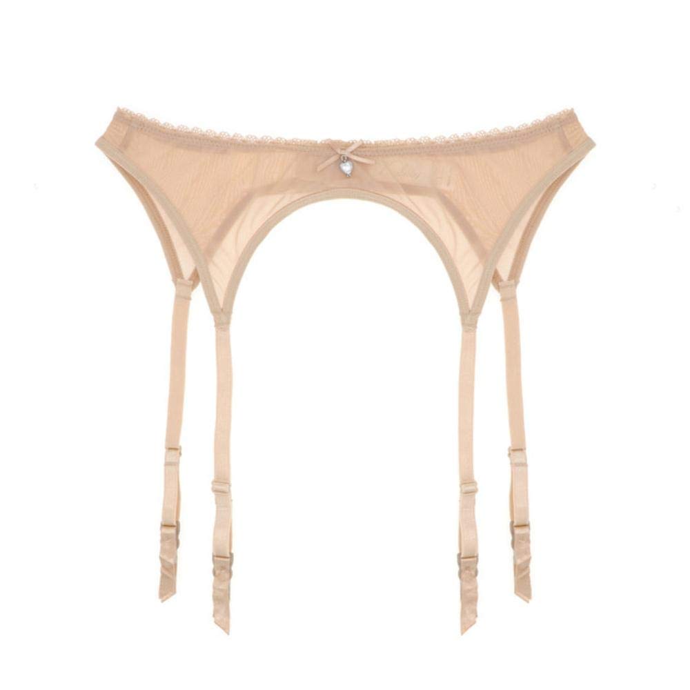 SSXCO Women Sexy Underwear mesh See-Through Lingerie Bra Black White Beige Women Underwear,Beige,XL