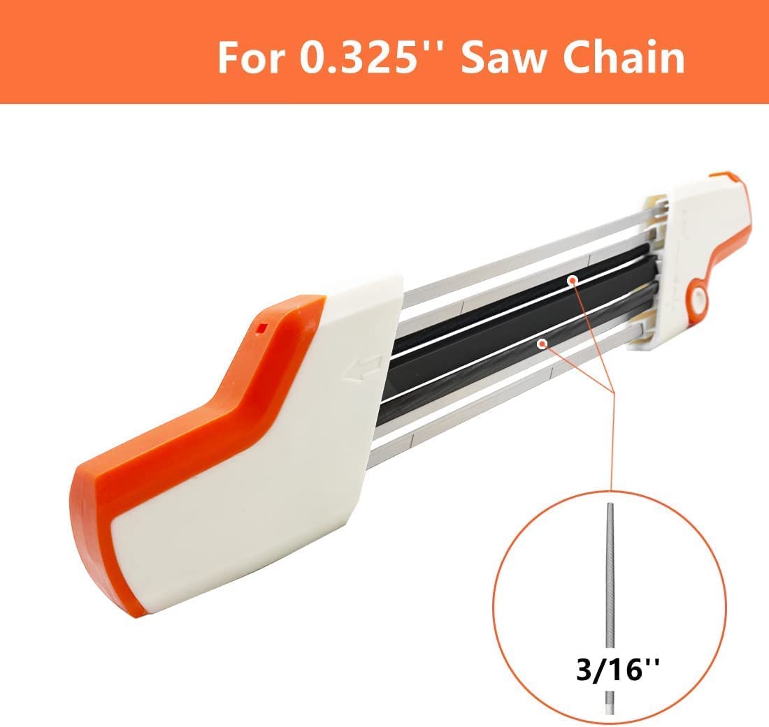 Snapklik.com : Mempa 2 In 1 Chainsaw Sharpener For .325" Saw Chain