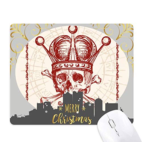 Tapis de souris poker clubs squelette la nuit de noël en caoutchouc antidérapant