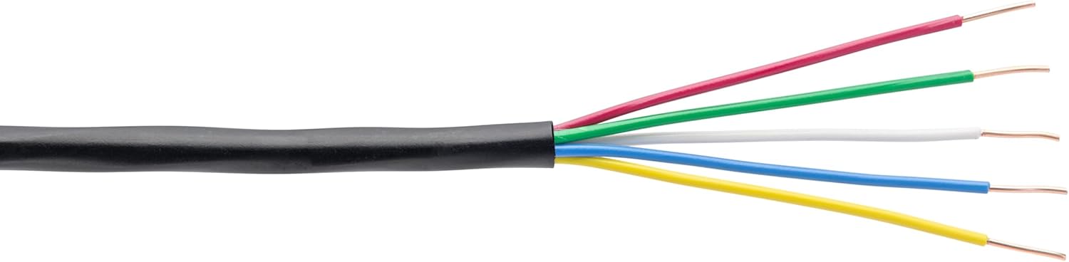 Orbit 57092 Underground Sprinkler Wire, 7-Strand Solid, 50 Ft, UF/UL Listed, Multi-Color, 18-Gauge