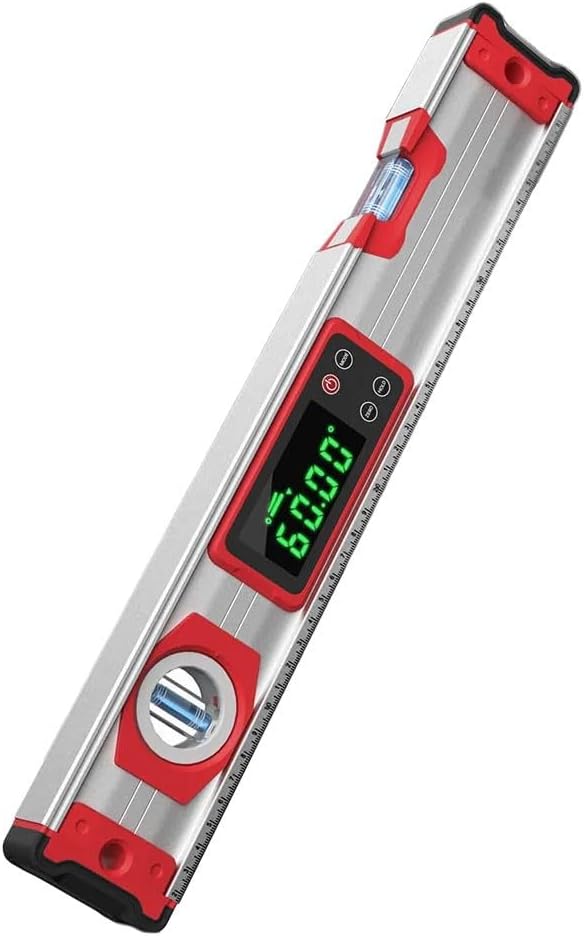 Aluminum Alloy Digital Level with Magnetic Base, Waterproof for Harsh Conditions (300mm)