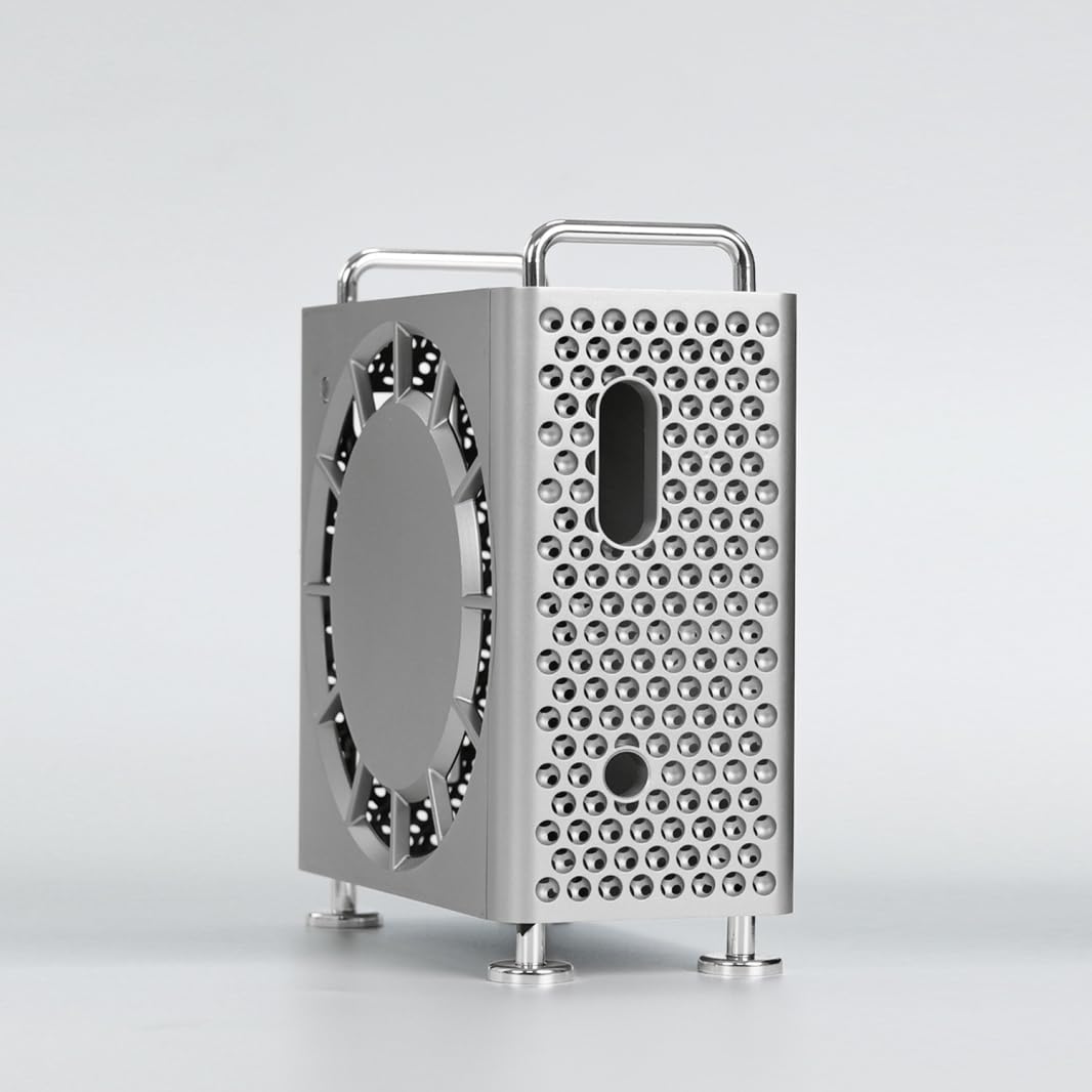 Funda protectora Mac Mini M4 vertical para organizar escritorios de estudio 8