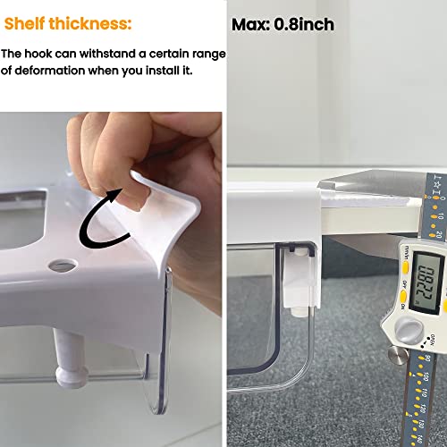 Vacane Under Shelf Drawer Pull Out Under Cabinet Organizer Hanging Storage Baskets Easy To Install, Durable Bpa-Free Plastic Storage Organizer For Kitchen Pantry, Cabinet Accessories #TOP4