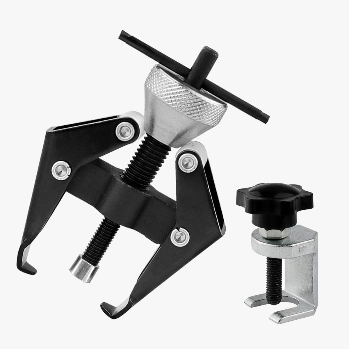 BDZMC Wiper Arm Removal Tool Kit, Adjustable Arm Bearing Remover, Battery Terminal Puller Tool, Windshield Wiper Arm Puller Remove Tools, Battery Terminal &amp; Wiper Arm Repair Tools (2PCS)