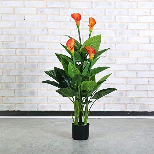 Plantes artificielles de lys calla 1 m au design haut de gamme