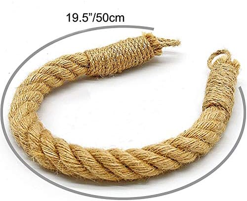 KiaoTime Nautical Rope Toilet Paper Holder Antique Bathroom Towel Holder Tie-back Curtain Rack Wall Mounted Metal Anchor Hook Design for Beach Themed Bathroom Decor