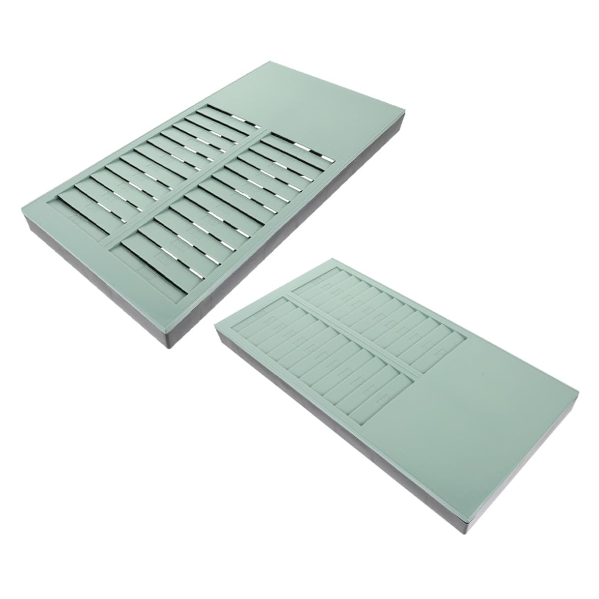Supporto da Muro per Cartellini Lavoro 24 Slot per Schede, Porta Biglietti da Visita Resistente per Ufficio e Registratore