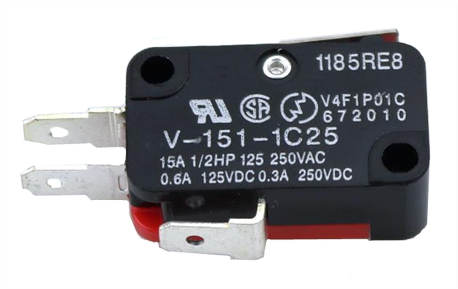FQJYXWEWL Replacement Parts Limit Switch 1pcs Microswitch Stroke Limit Switch V-15-1C25 / V-151-1C25 / V-152-1C25 / V-153-1C25 / V-154-1C25 / V-155-1C25 / V-156-1C25 V-15-1B5(V-151-1c25)