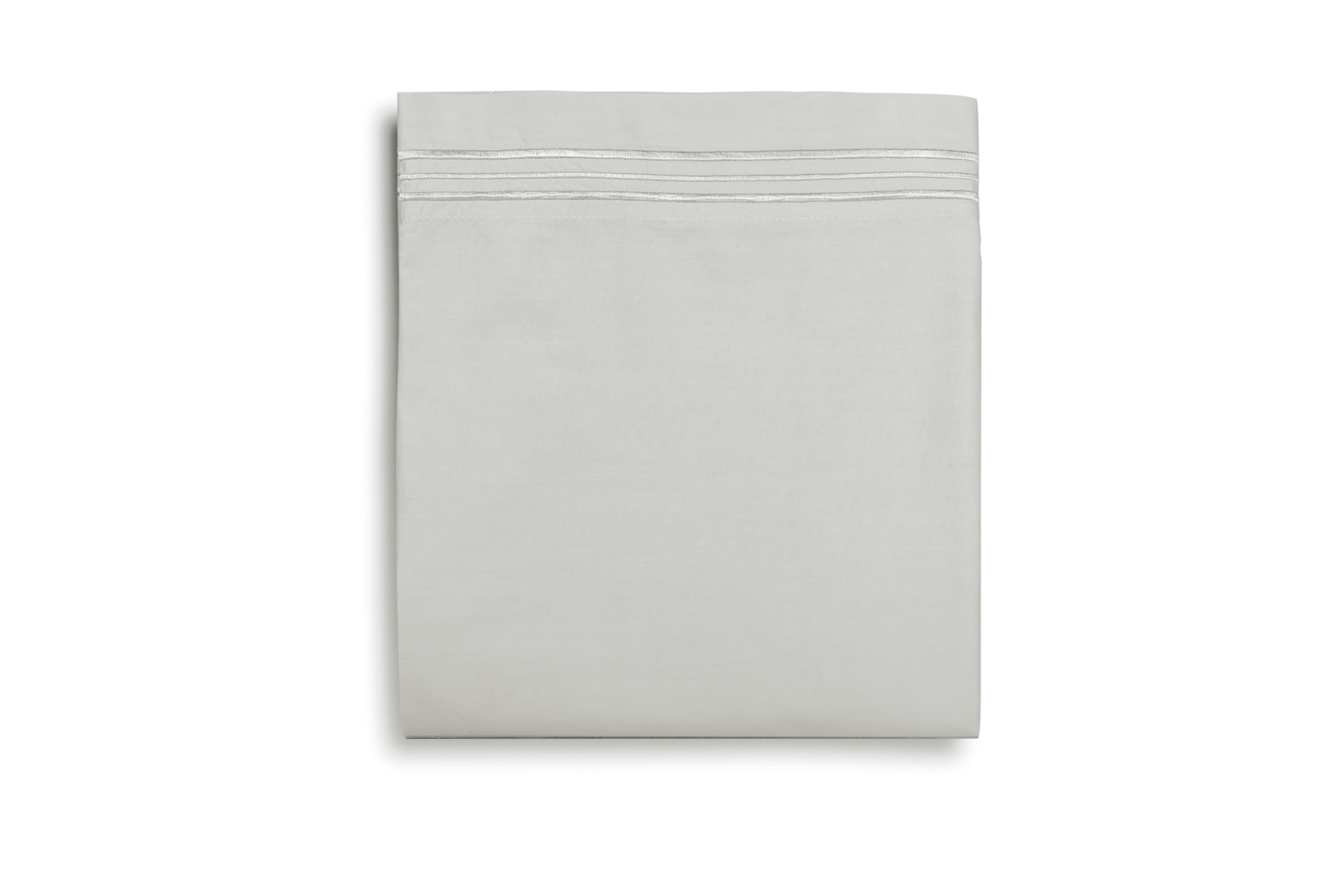 Laura Biagiotti, Double Bed Sheet Set, Plain with Embroidery, 100% Cotton Percale, Top Sheet, Fitted Sheet, Pair of Pillowcases, Ivory - Image 2