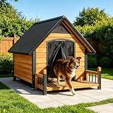 GUTINNEEN Extra Large Dog House Outdoor with Reinforced Iron Frame