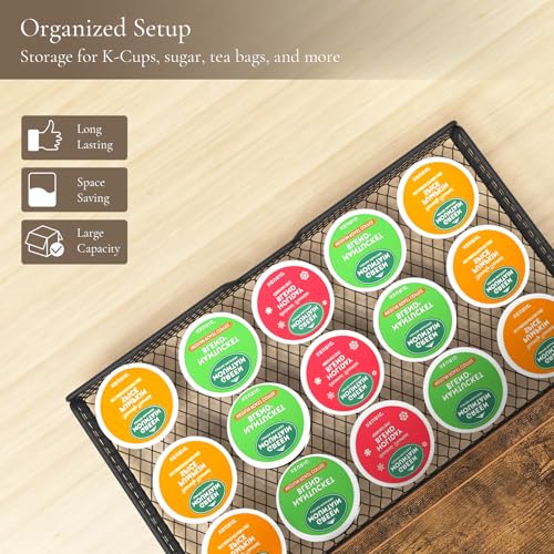BCOZLUX Coffee Bar Organizer for Co...