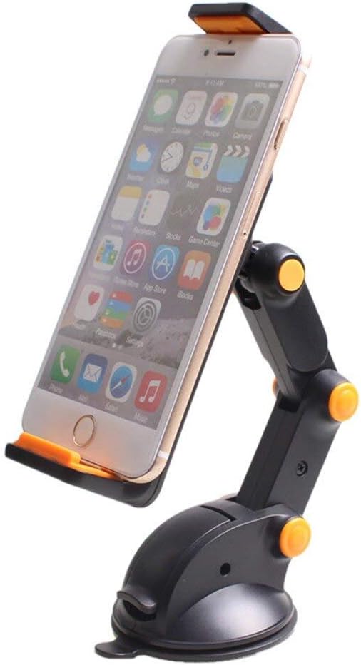 BROLAVIYA car Universal Windshield/Dashboard Stand with Gel Pad for Both Mobile Phones and Tablets,Use Size 4'-11' inch