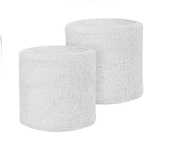 AASHIE N HOMES One Pair of White Color Sweatband/Wrist Band/Wrist Support for Gym and Sports Activities. (B0D8QQPF1W) Amazon Price History, Amazon Price Tracker