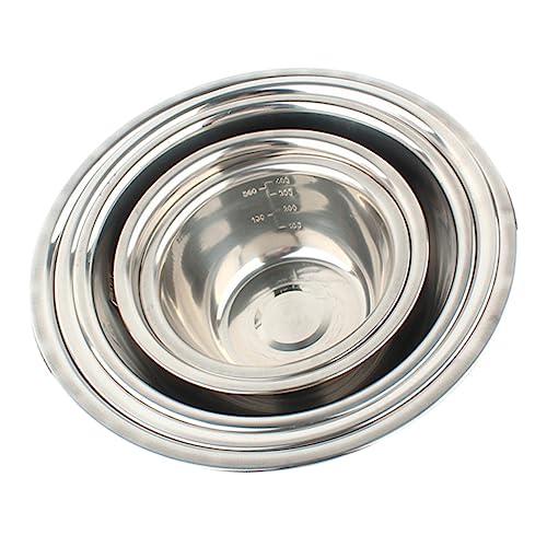 CIYODO Portable Camping Bowl 5-piece Stainless Steel Soup Bowl Set Lids Outdoor Bbq Tableware