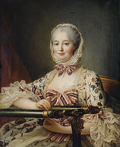 Peinture murale Marquise de Pompadour pour salon élégant