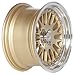 Circuit Performance CP21 15×8 Gloss Gold Wheel 4×100 [+25mm] compatible with Honda Civic EK EG, Acura Integra, BMW E30, Mazda Miata