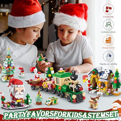 2024 Christmas Train Building Blocks Advent Calendar for Kids and Adults