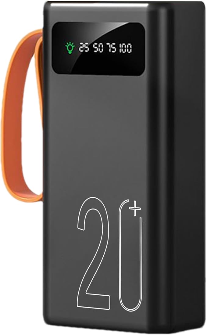 Huayeex Power Bank Solar, Power Bank con Panel Solar y Batería Externa, Batería Externa Compacta para Acampada Senderismo Pesca Y Excursionismo