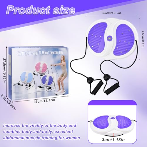 Quixion Waist Twisting Disc, Waist Sculptor Machine Twister, Body Shaping Waist Twisting Disc, Waist Trainer Machine For Women Weight Loss/Cardio Exercise