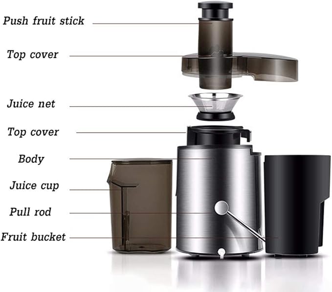 Extractor de Jugos Boca Ancha con Función Antigoteo y Dos Velocidades miniatura 6