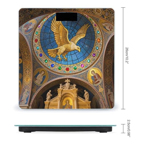 Balanza digital de baño Golden Eagle con vidrio templado miniatura 2