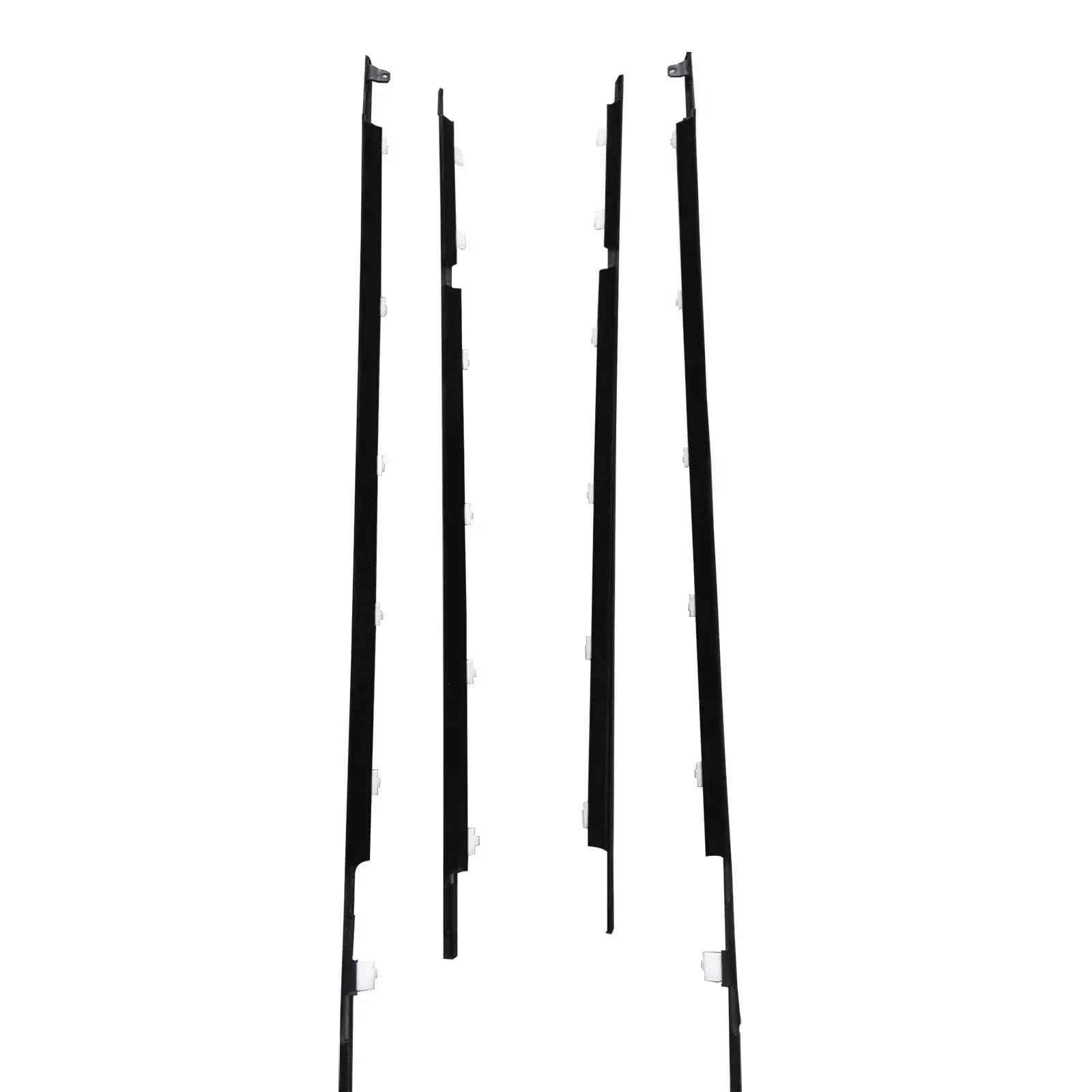 Rcuihgfb Black Automotive Window Seals Compatible With Toyota For Land For Cruiser Lc80 Fzj80 1990-1998 4Pcs Car Door Window Moulding Trim 7571060021(Black)