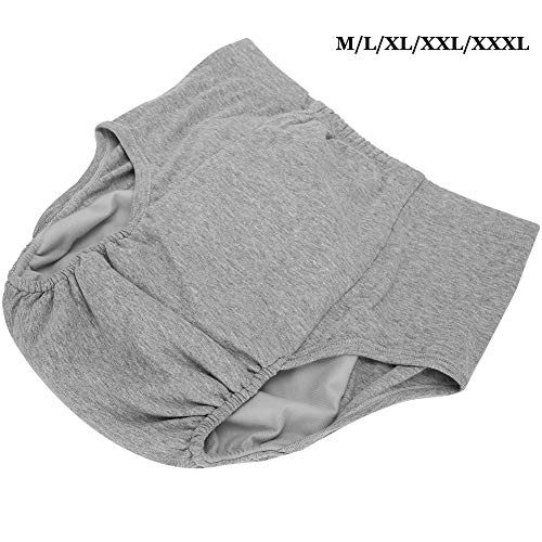 Image of Adult Cloth Diaper Nappy, Adult Urine Pad Pants Diapers,Incontinence Care Panties Reusable Washable Underwear for Elderly Pregnant Women (XXL)