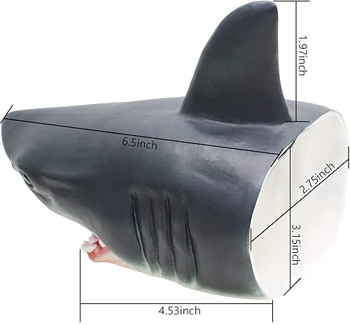 Miniatura 9 de GeminiGenius Marioneta de mano de tiburón para niños piscina playa juguetes de baño goma suave realista gran tiburón blanco juguete de juego de rol