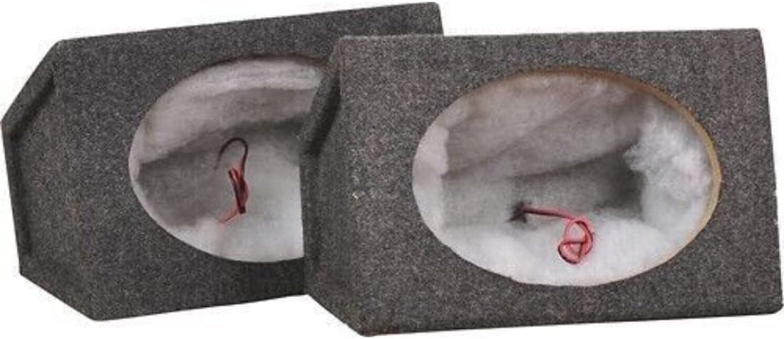 Metra TCS69 6" X 9" Single Sealed Enclosure (Pair) - Charcoal