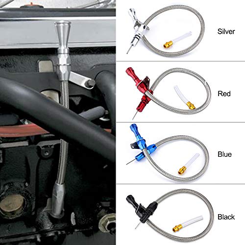 Sangmei Vareta de medição de transmissão inoxidável flexível 530 mm compatível com Chevrolet GM pret