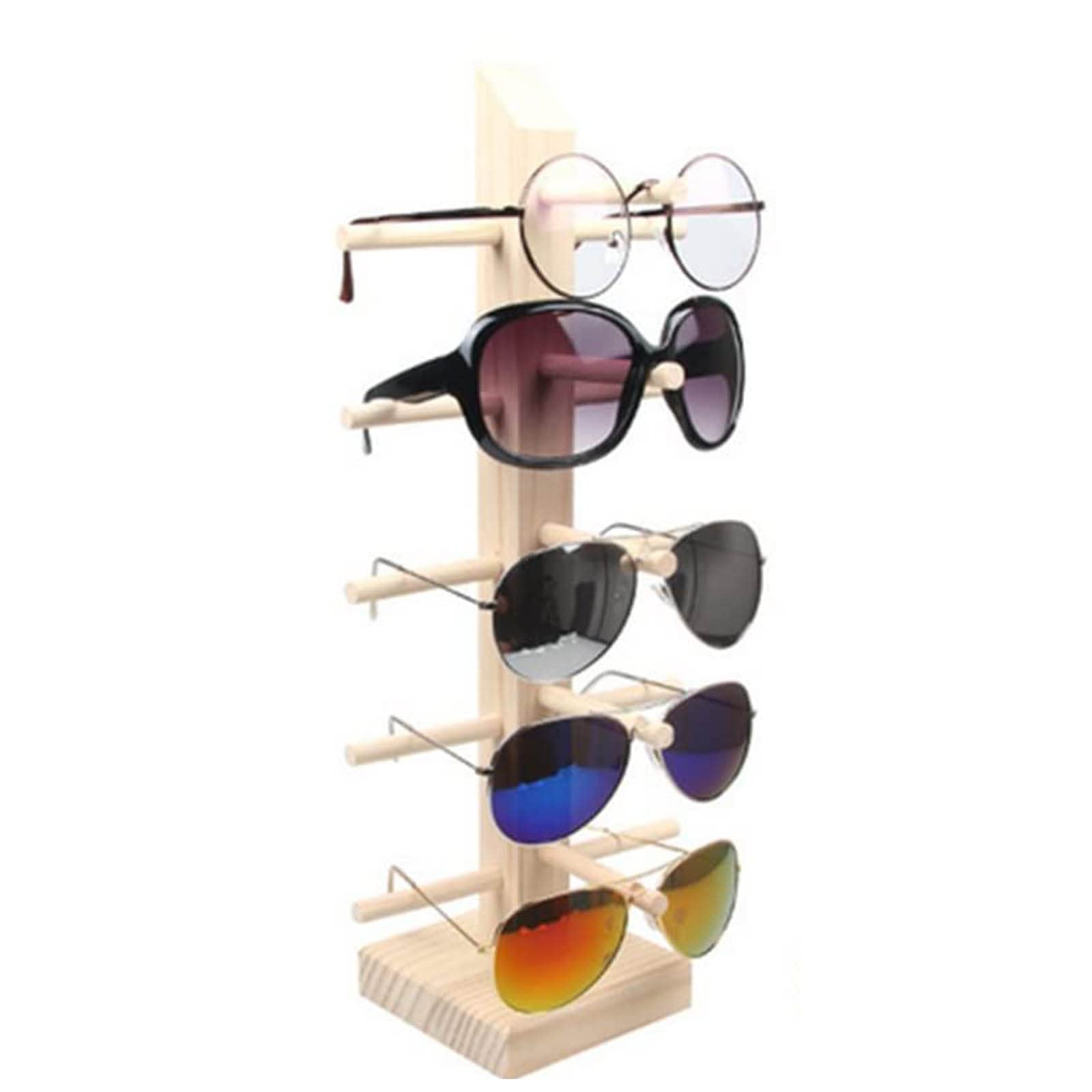 Espositore Per Occhiali In Legno - Porta Occhiali Da Sole E Da Vista Per Negozi, Capacità 12 Paia - Foto 8