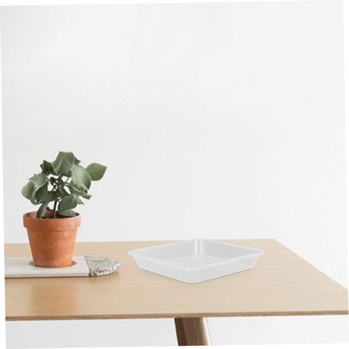 8 Stück Quadratische Pflanzenuntersetzer Transparent Dicke Kunststoff Auffangschalen Für Drinnen Und Draußen Formstabiler Pflanzschalen Schutz Minimalistisches Design Für Blumentöpfe