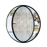 360° drehbarer schwarzer gehärteter S-Ventilator für Zuhause, 60 cm Ersatz-Fensterventilator – rundes Design für maximalen Luftstrom und Belüftung
