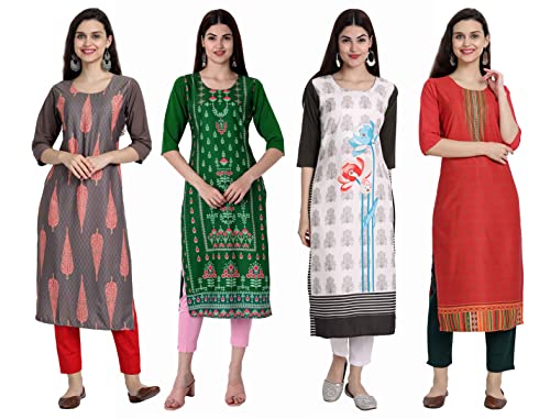 Image of Women's Crepe Straight Kurta